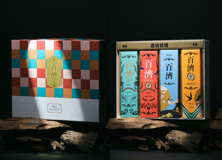 Baekje Soju Set Package Design
