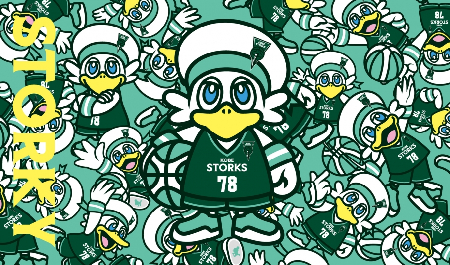 Brand mascot for japan pro bascketball club